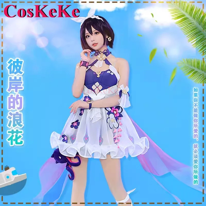 

CosKeKe Seele Vollerei Cosplay Game Honkai Impact 3 Costume Lovely Sweet Uniform Dress Women Halloween Party Role Play Clothing