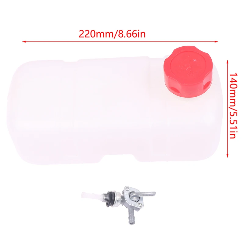 Imagem -06 - Conjunto do Tanque de Combustível w Cock para o Chinês 1e40f 1e43f 445f Stroke Gasolina 142f Válvula Cap Filtro Tap Pump Parts