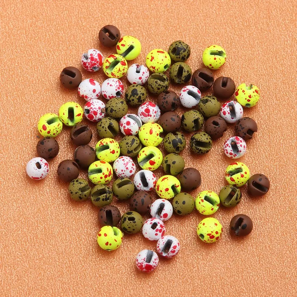 20Pcs/lot 2.5/3.0/3.5/4.0mm Nice-Designed Slotted Tungsten Beads Durable Fishing Tungsten Alloy Beads 7Colors Fly Tying Material