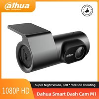 Dahua M1 Dash Cam 1080P WiFi Recorder Night Vision 360° Rotating Lens Voice Control G-Sensor Crash Latch Loop For Car Dashcam