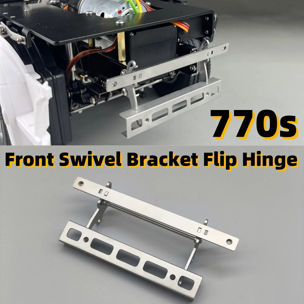 Support pivotant avant de Simulation 770S, modèle de charnière rabattable pour Tamiya RC 1/14, jouet de contrôle Romote, remorque, tracteur, accessoires de voiture à monter soi-même