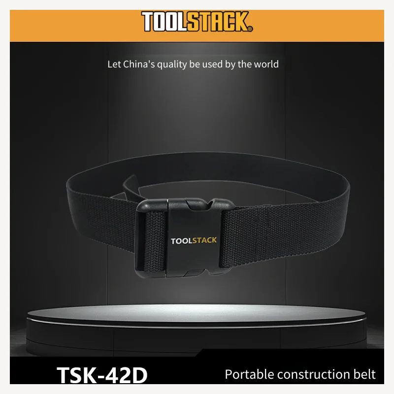 TOOLSTACK Light Work Belt Portable Construction Belt Universal Oxford Cloth Belt Quick-Hang Waist Belt Adjustable Working Belt