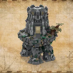 MOC Wandering Mausoleum Model Building Blocks Dark Horror Eldened Ring Game Skeleton Castle Palace Architecture Brick Toy Gift