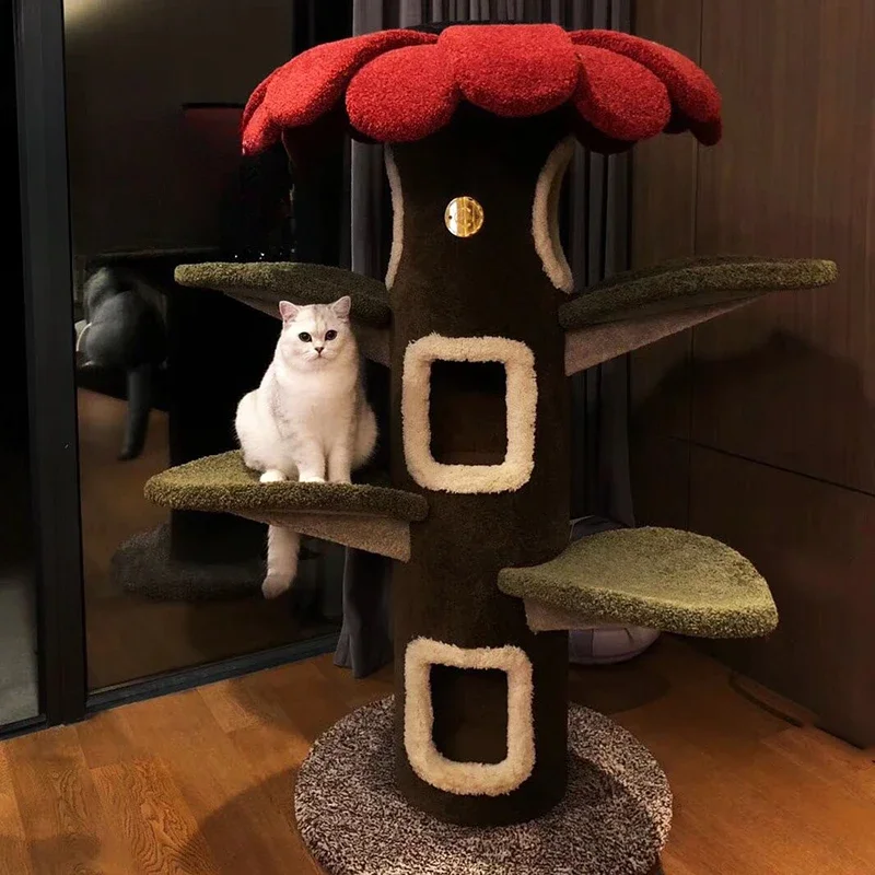 

Sunflower cat tree cat climbing frame large villa flower tree nest integrated