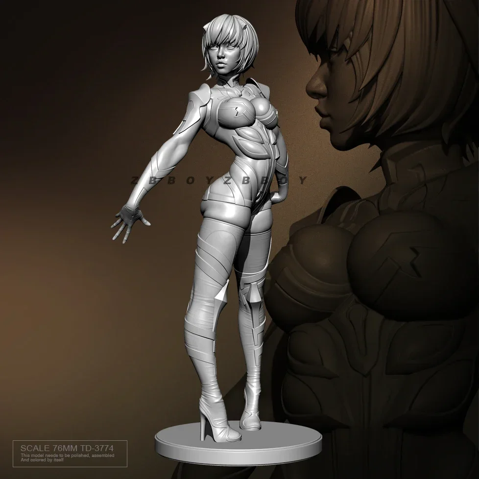 

76MM Resin model kits DIY figure colorless and self-assembled TD-3774