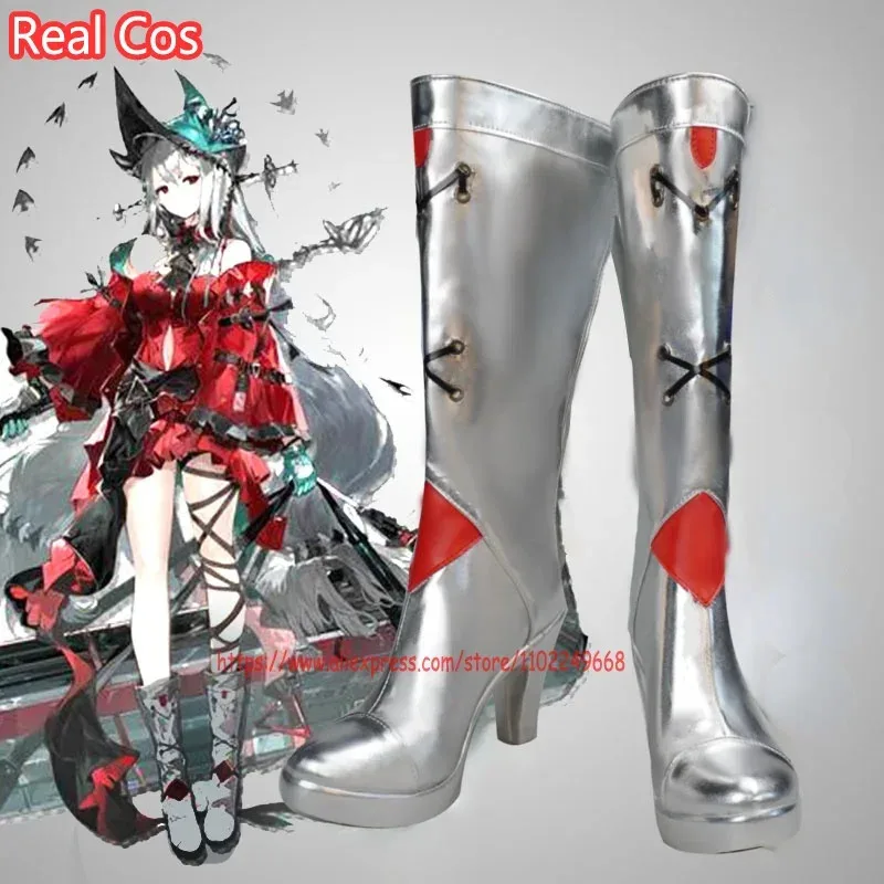 

RealCos Arknights Skadi The Corrupting Heart Cosplay Shoes Boots Halloween Cosplay Costume Props