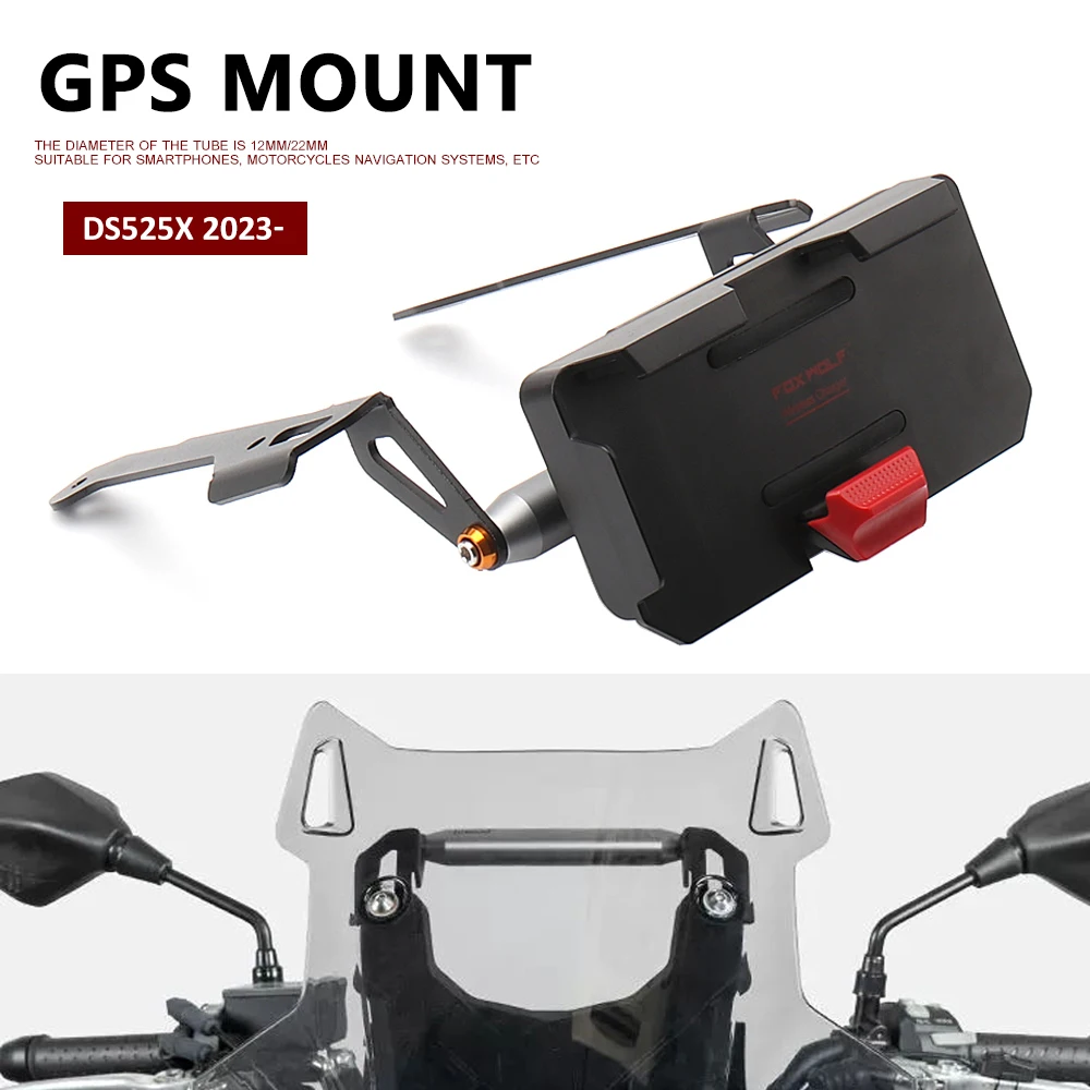 

New 12/22mm For VOGE 525DSX DS 525 X DSX 525 DS525X 2023- Motorcycle Mobile Phone GPS Navigation Bracket Mounting Bracket