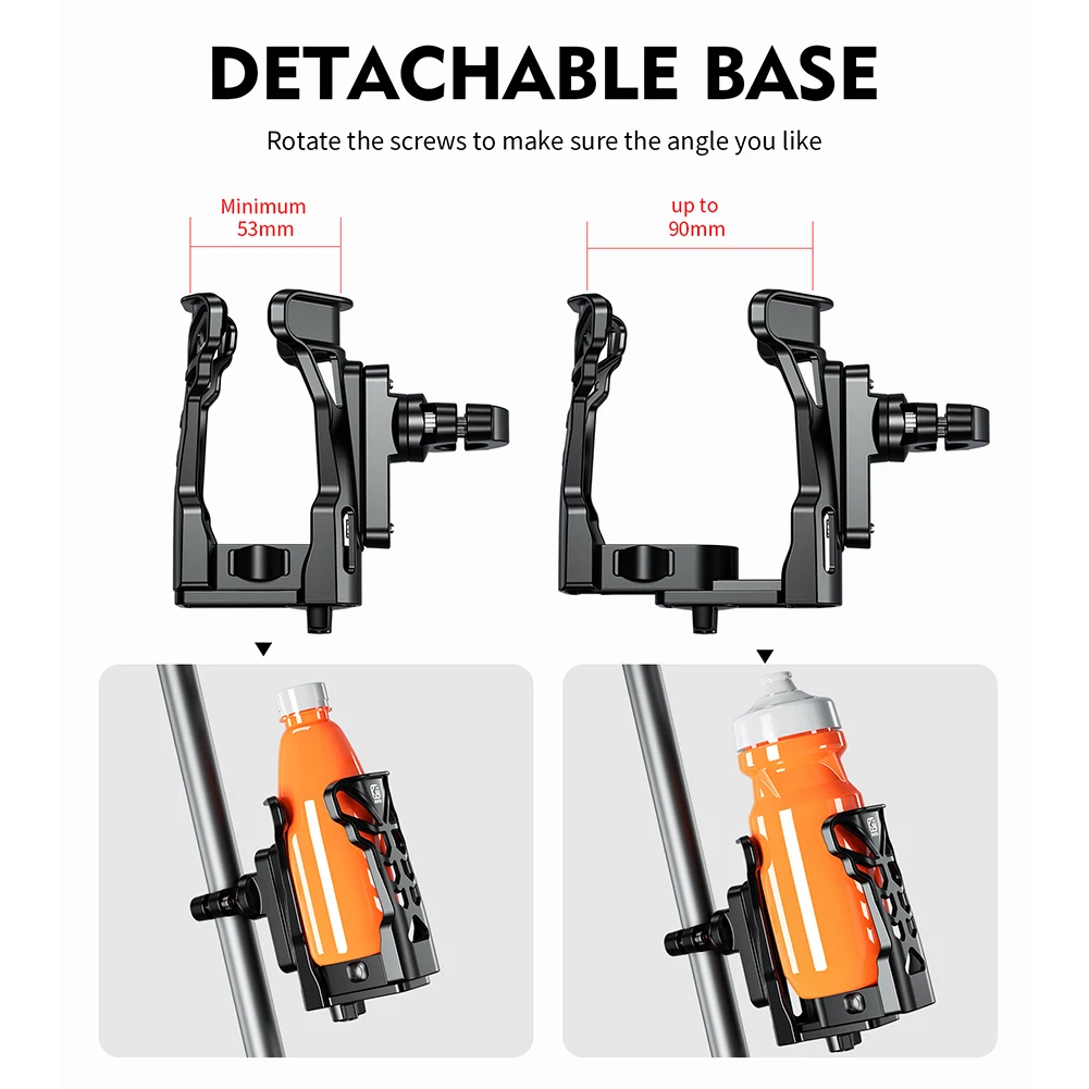 Uniwersalny Regulowany Stojak na Bidon z Podświetleniem MTB Rower Szosowy Uchwyt na Bidon Koszyk na Bidon Rowerowy Akcesoria Motocyklowe