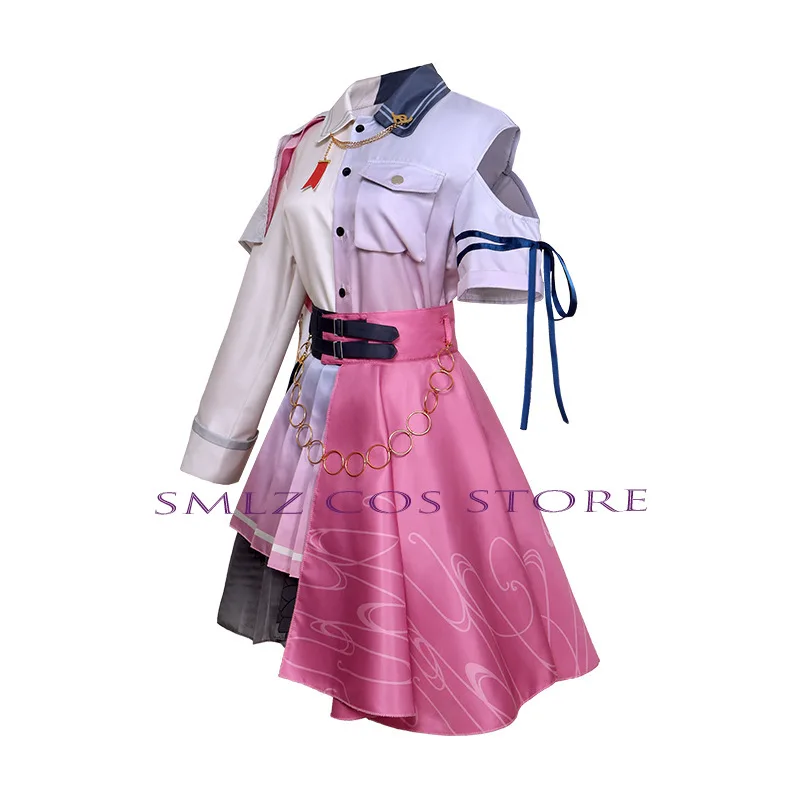 Project Sekai Cosplay Costumes pour filles, robe rose, perruque imbibée, fête d'Halloween, tenues de jeu, 4e Ootori Emu Otori Emu