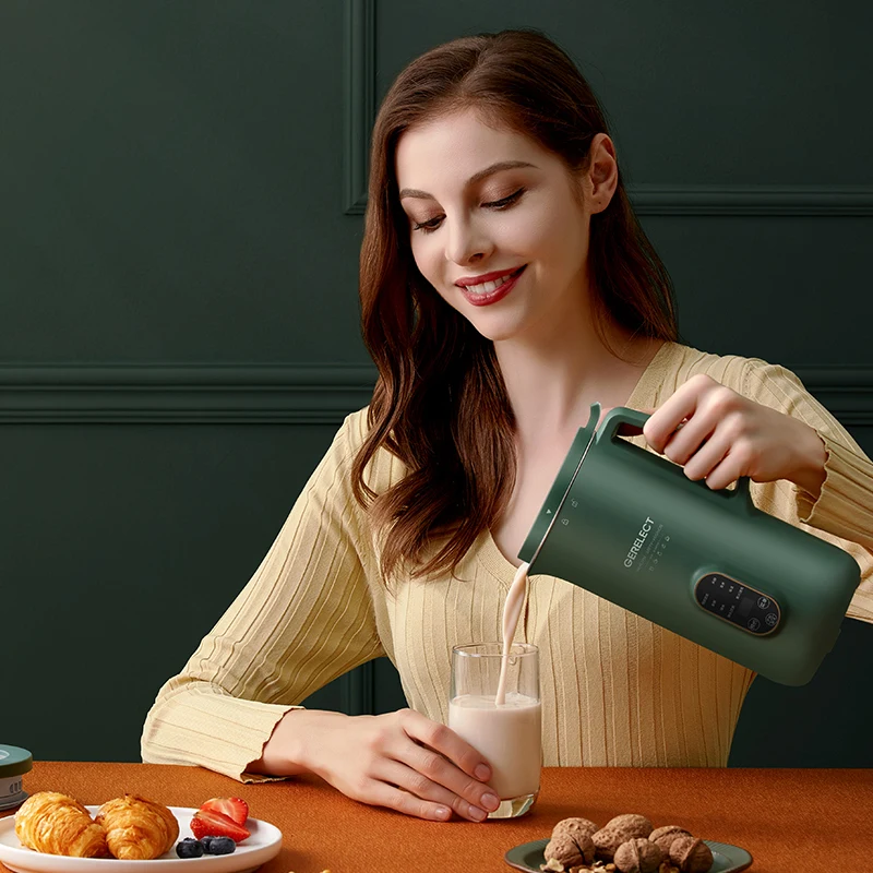 800 مللي ماكينة تصنيع حليب فول الصويا عصارة الفواكه الطازجة متعددة الوظائف آلة كسر الجدار التلقائي التدفئة الطبخ صانع حليب الصويا