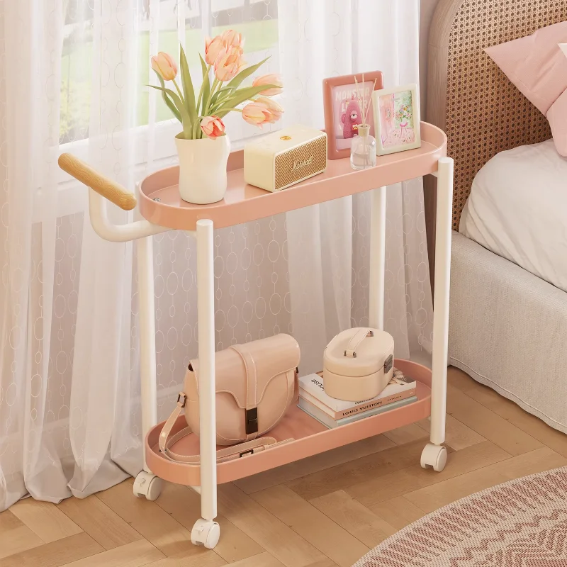 

Portable Nightstand Multi-Functional Bedside Table Organizer for Living Room Space-Saving Balcony Plant Stand Storage Shelf
