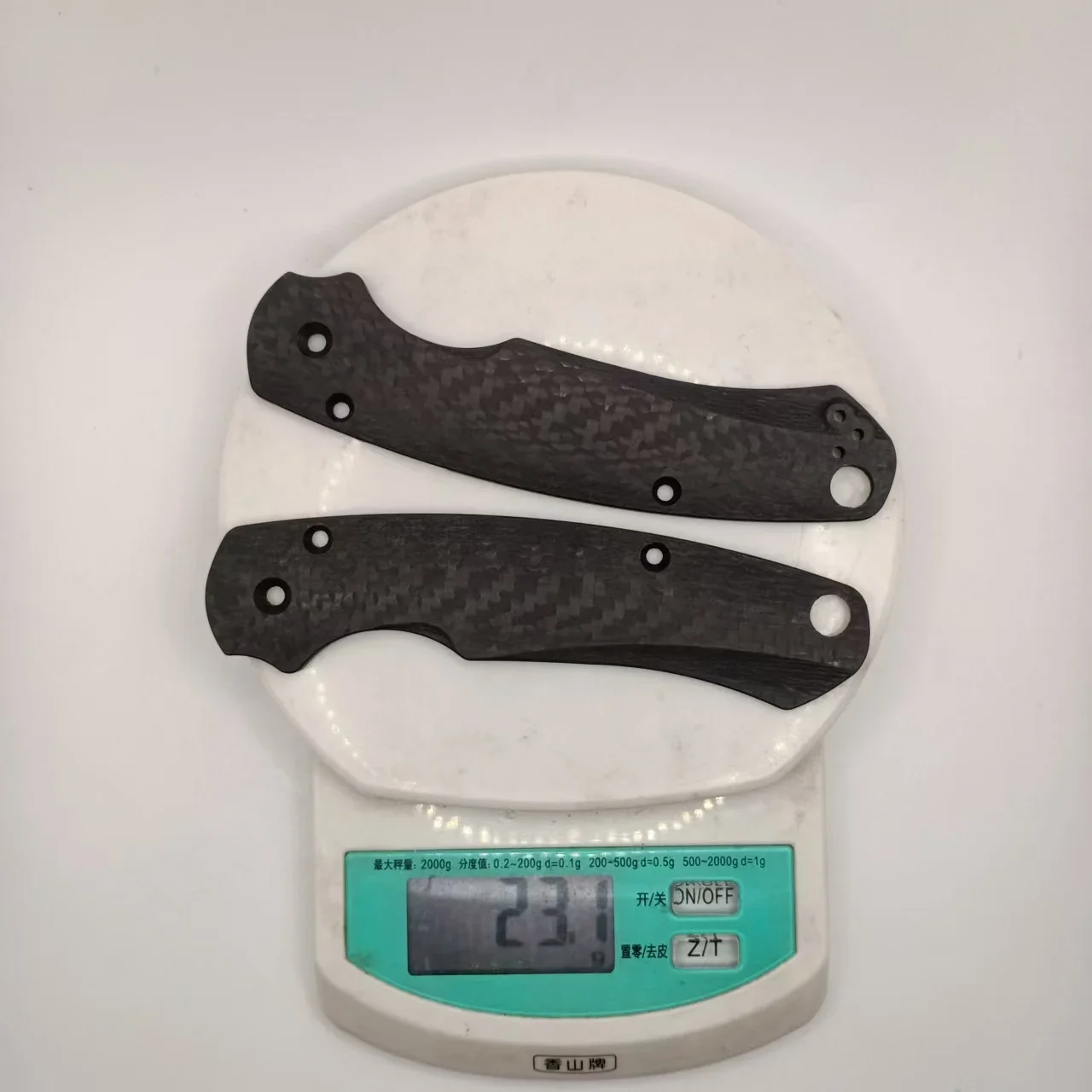 1 Pair Full 3K Fiber Carbon Handle Scales Grips for Paramilitary Spyderco 2 Para 2 C81 Pm2