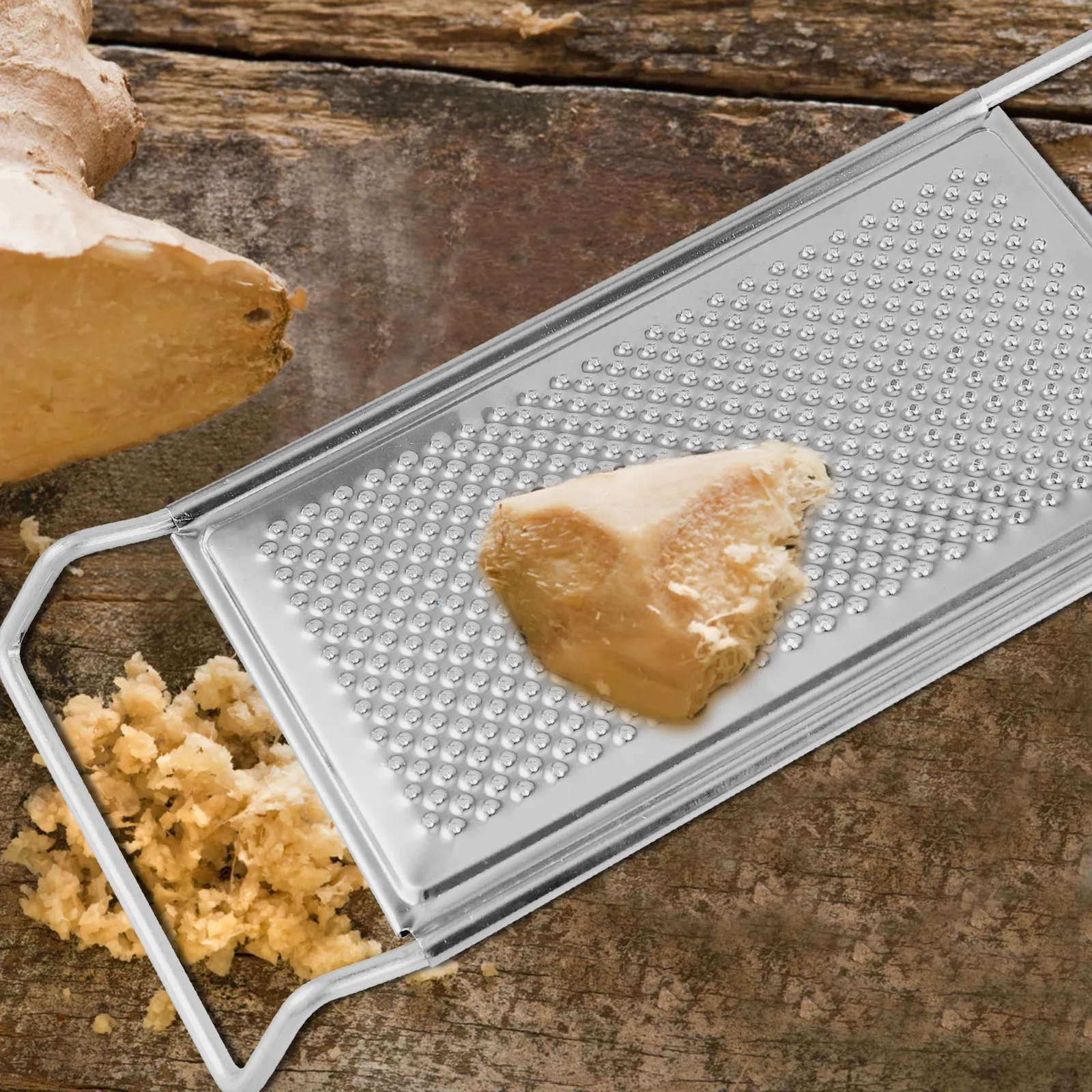 2Pcs Stainless Steel Garlic Ginger Mincer Portable Kitchen Multi-Function Grater Household Reusable Metal Kitchen Supplies Hand