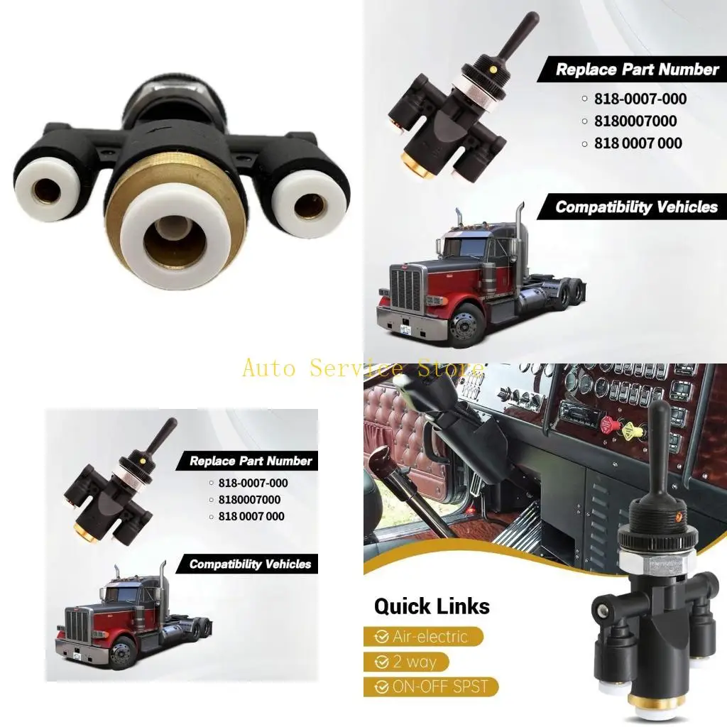 462A Air Toggle Valves Switches Improve Driving Experience Precise Control 818-0007-000 for Peterbilt 379 Truck