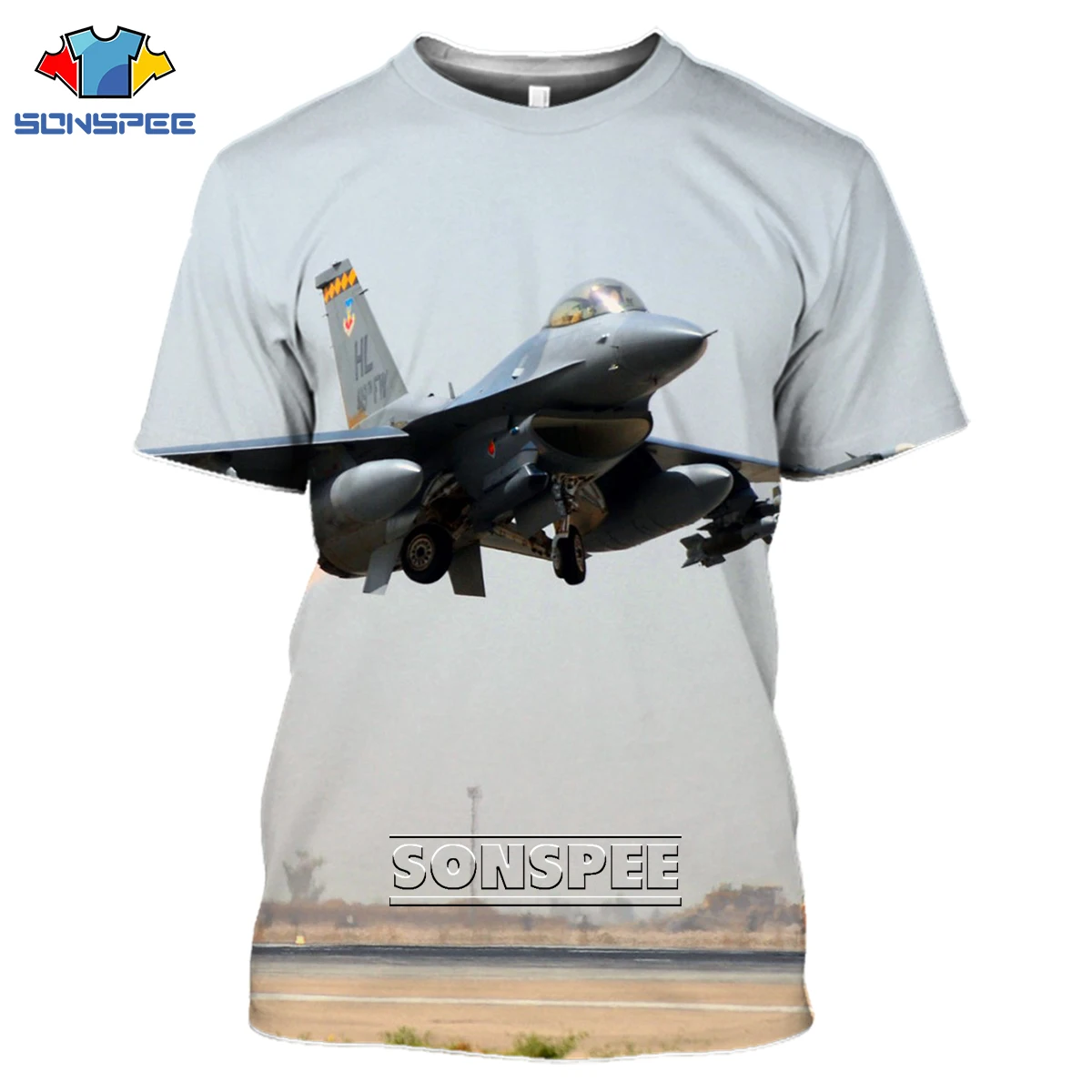 SONSPEE Helicopter T-shirt Harajuku Summer Fighter Military Men Women 3D Print Tshirt Hiphop Harajuku Short Sleeve O-Neck Top