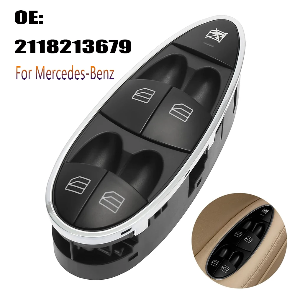 Car Accessories 2118213679 for Mercedes-Benz CLS E500 E320 E350 E500 E550 W211 W219 Electric Window Control Switch Lifter Button