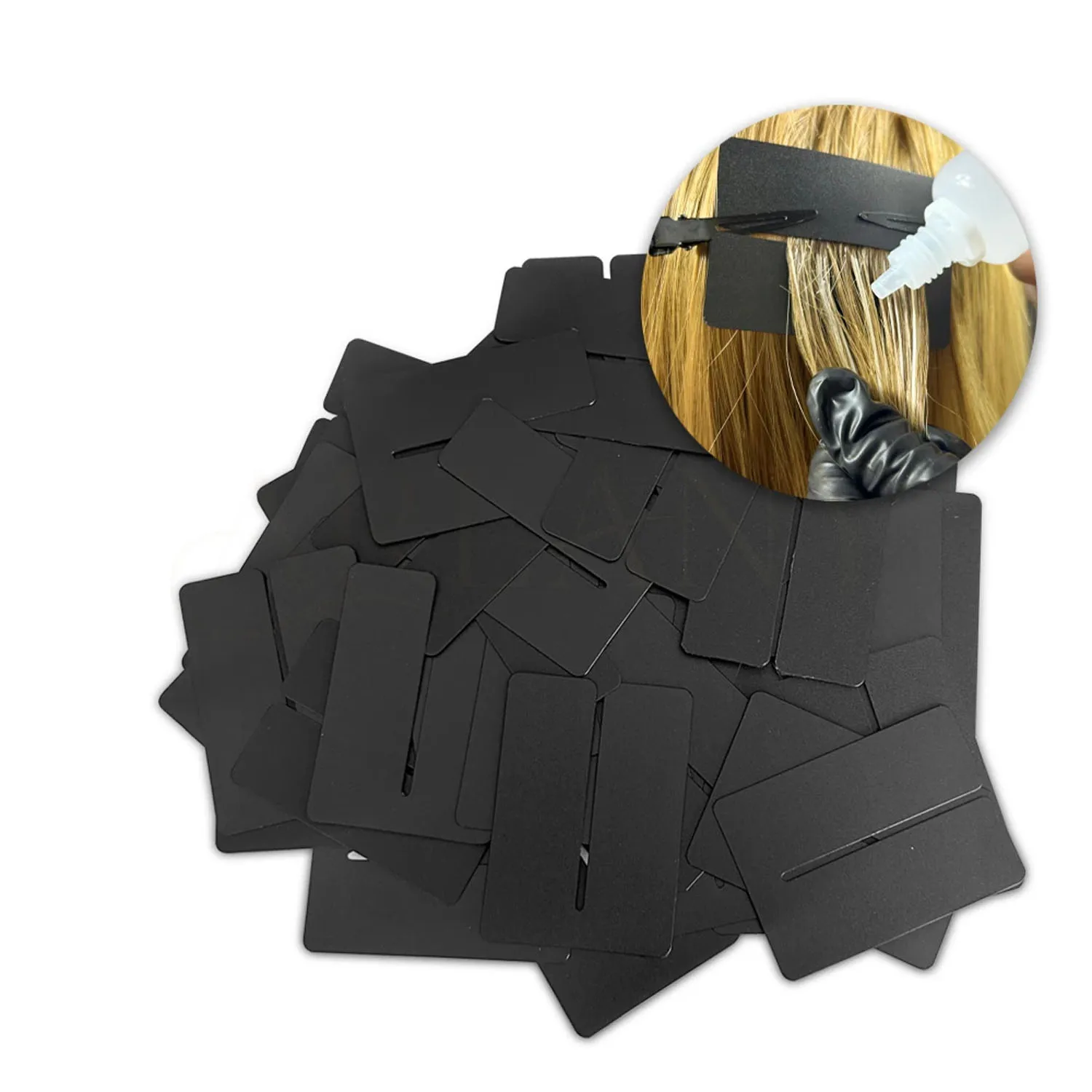 50/20/10PCS Protezioni scudo anti-UV con protezione per le dita Fogli difensore per estensioni dei capelli per estensioni dei capelli con lampada UV