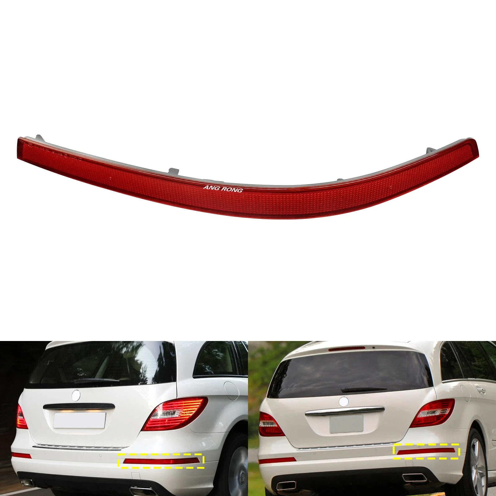 Right Rear Bumper Reflector A2518200274 For Mercedes-Benz R-Class V251 W251 2006-2010 Car Parts Tail Lamp Reflective Assembly