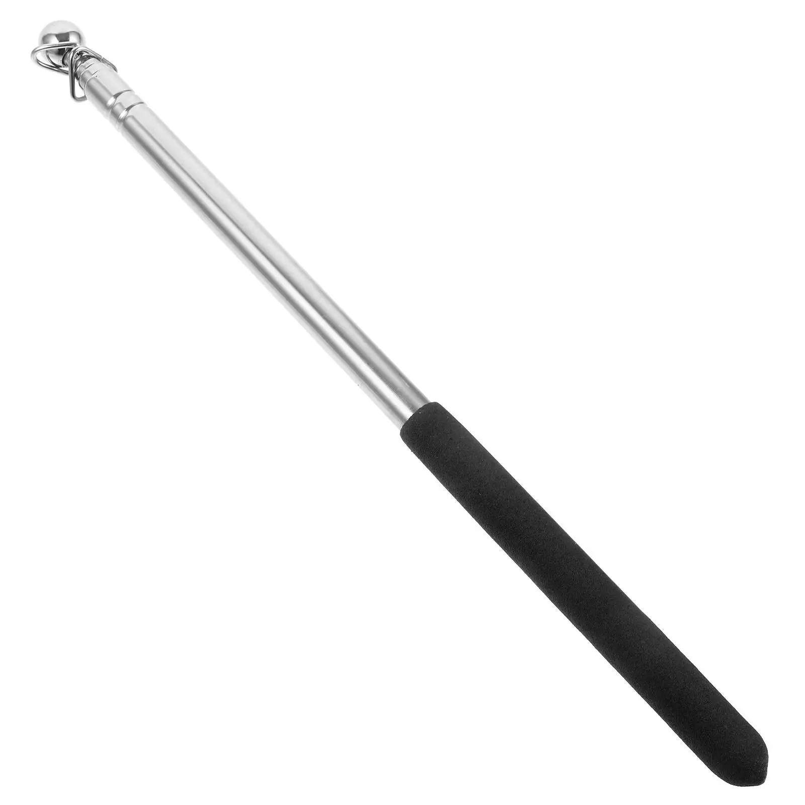 

2pcs Telescopic Flagpoles Stainless Steel Ribbon Dance Rods Durable Tour Guide Flags Portable Camping Activities