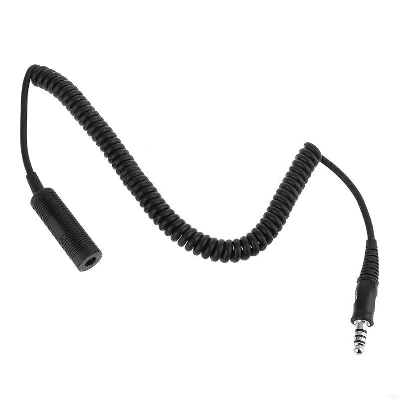 Cable del cable extensión del adaptador del auricular táctico Y8AC