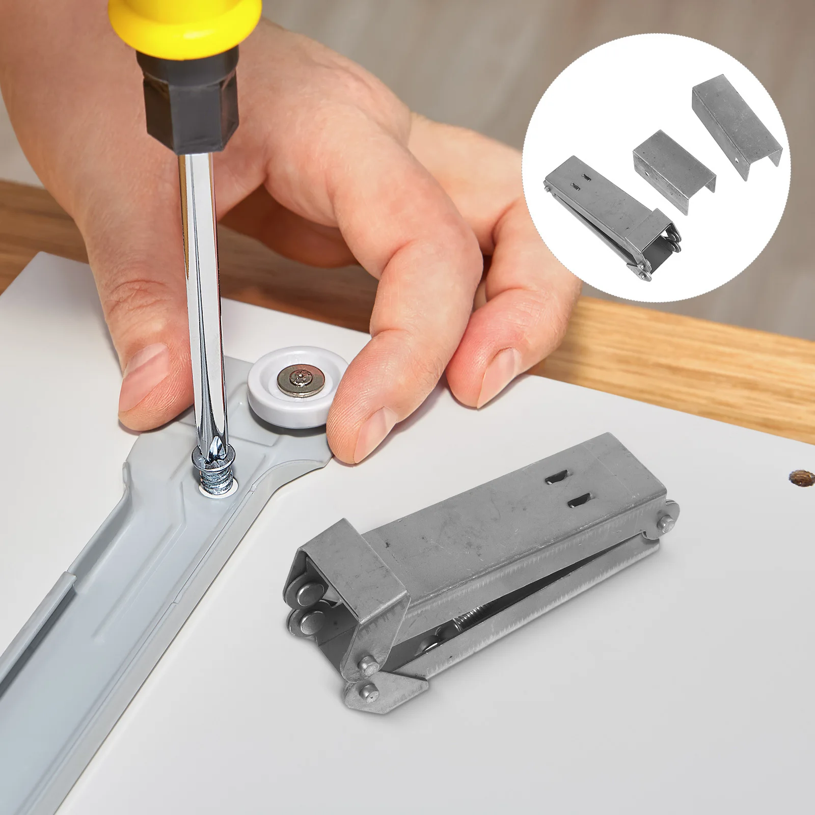 

1 set 1 Set Folding Hinge Brackets Heavy Duty Steel For Foldable Desk Support Durable Space Saving Furniture Hardware Table Flap