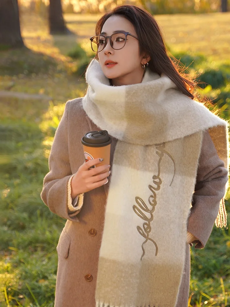 Echarpe-pour-femme-cacuss-automne-hiver-nouvelle-echarpe-chaude-nœud-torsade-pompon-echarpe-plus-chaude-pour-petite-amie