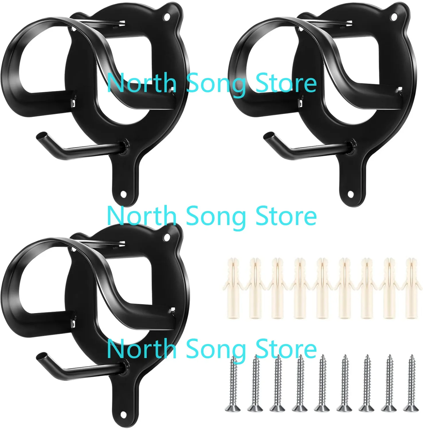 

3 Counts Horse Bridle Rack Bracket Bridle Hooks Tack Storage Halter Hanger Metal Holder for Horse Barn Supplies