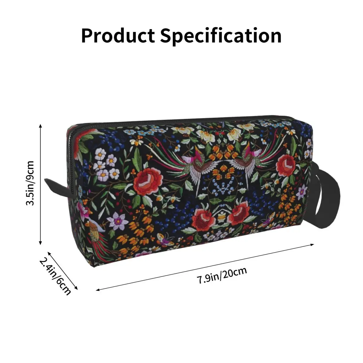 Spanish Flamenco Manton Shawl Motif Pencil Case for Kids Gifts Pen Box Pencil Bag Stationery Supplies Travel Women Cosmetic Bag