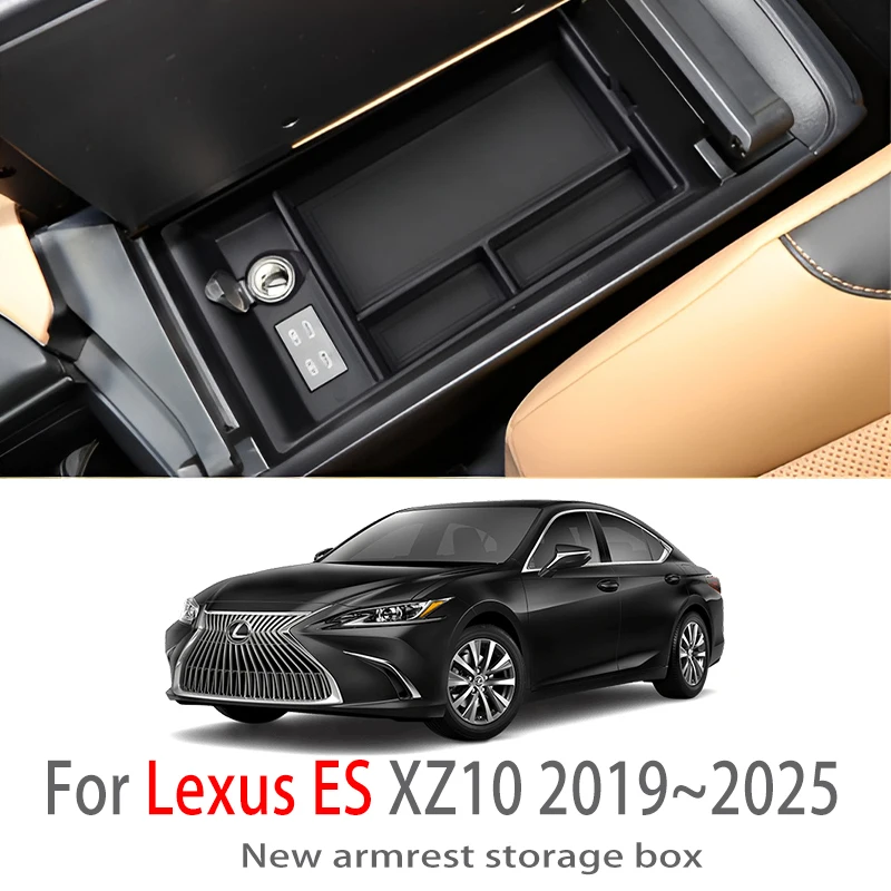 

Car Accessories For Lexus ES XZ10 2019~2025 2021 Center Console Armrest Storage Box Multifunctional Storage Auto Interior Parts