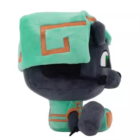 Juguete de peluche de Anime para niños, Bobicraft Gitd Wolf, decoración de animales de peluche, muñeca de regalo de cumpleaños, verde, 20cm