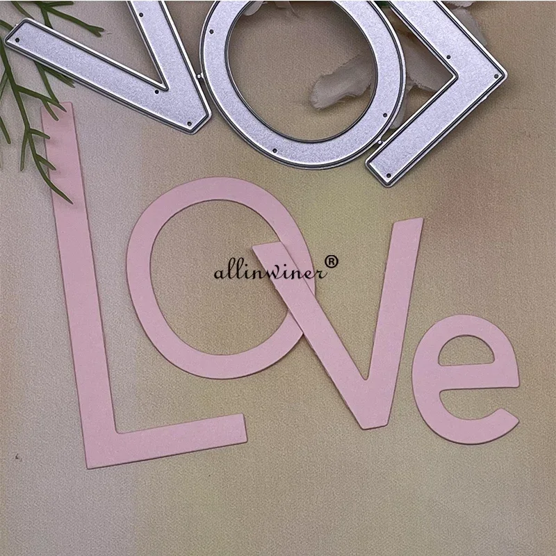 

LOVE letter decoration Metal Cutting Dies Stencils Die Cut for DIY Scrapbooking Album Paper Card Embossing