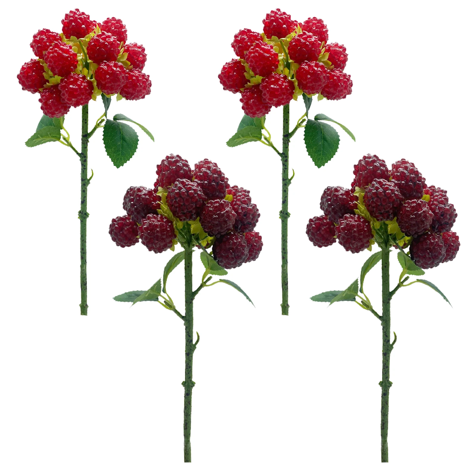 2pcs Simulated Raspberry Berry Raspberry Dining Table Home Furnishings Artificial Decoration