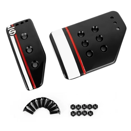 Imagen 2 del producto Reposapiés Acelerador Estribo Acelerador Freno Embrague Pedal Cubierta para automóvil manual/automático con superficies