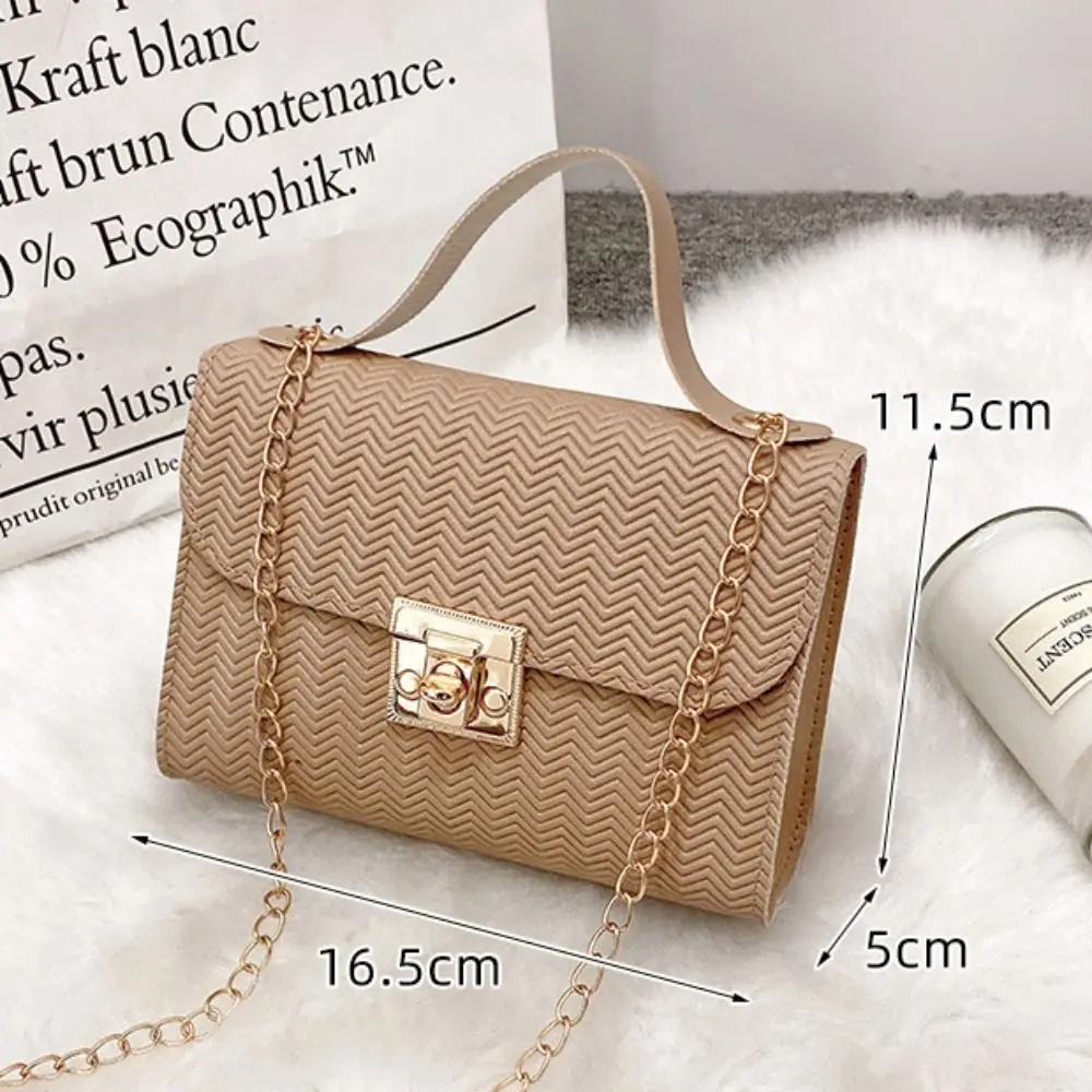 Fashion Women Handbag Solid Color Casual Mini Bag Female Chain Shoulder Pouch Ladies Leather Bag