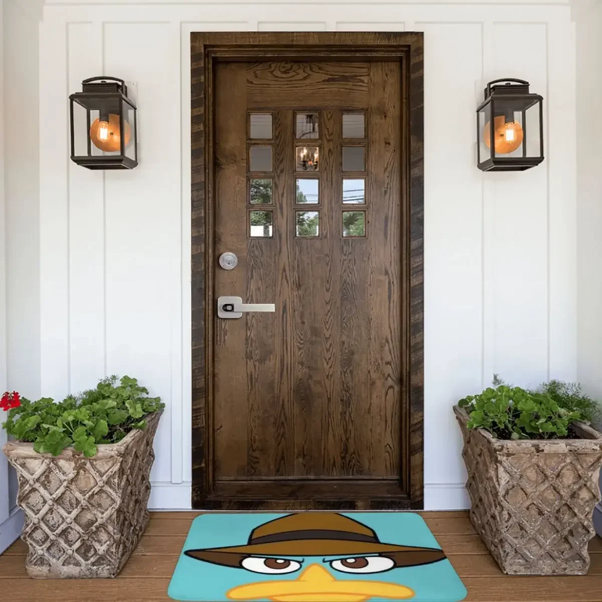 Perry The Platypus Doormat Rug Carpet Mat Footpad Polyester Anti-slip Cushion Front Room Corridor Kitchen Bedroom Balcony Toilet