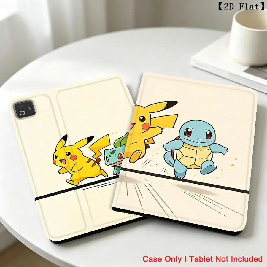 Run Cute Pokemons With Pencil Holder Case for Xiaomi Pad 6s Pro 7 Ultra Pad 5 6 7 8 Pro Redmi Pad SE K Pad 8.8 9.7 12.4 Inch
