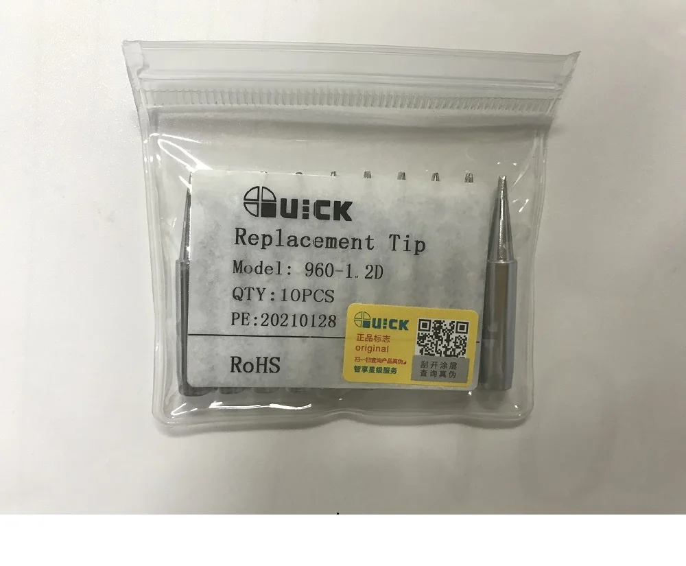 1pcs QUICK  Original 960 QSS Series Solder Tip for 936 937 TS1100 236 969 967 375A+ 375B+ 3104 Soldering Station