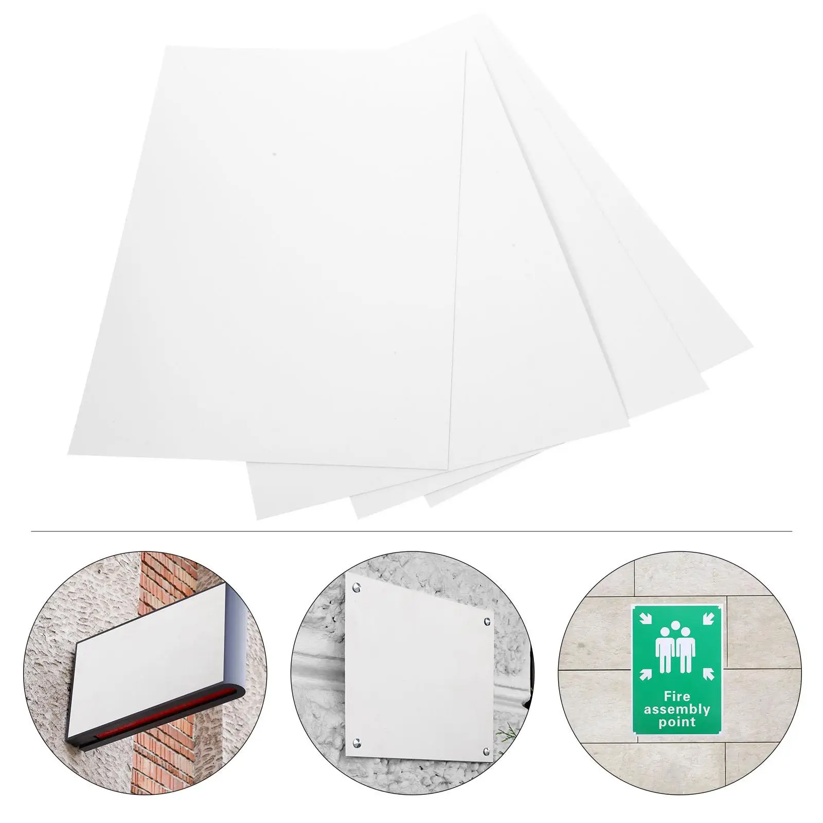 4 ชิ้น 0.5 มิลลิเมตรสีขาวเรียบแผ่นอลูมิเนียม 30x20 เซนติเมตรระเหิดช่องว่าง Thermal Transfer การพิมพ์ป้ายโลหะระบุ