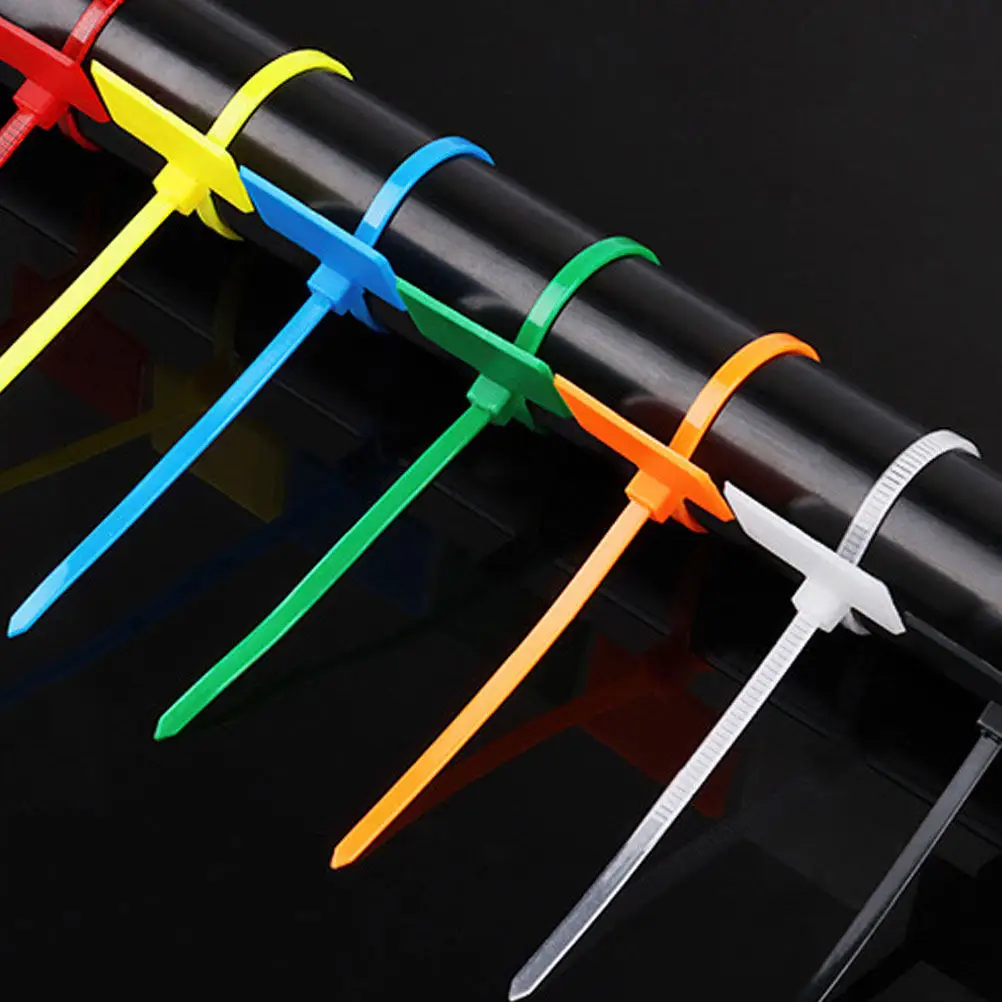 Nylon Zip Ties 500PCS Reusable Self Locking Durable Cable Ties for Wiring Pipes Plants Vines and Bundling