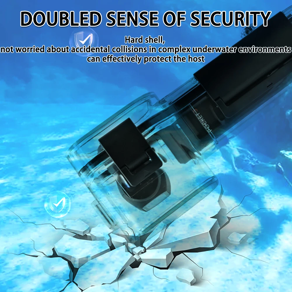 Dji osmo pocket3 Waterproof shell Filter 1/2 Eye Pocket camera External diving mirror accessory lens