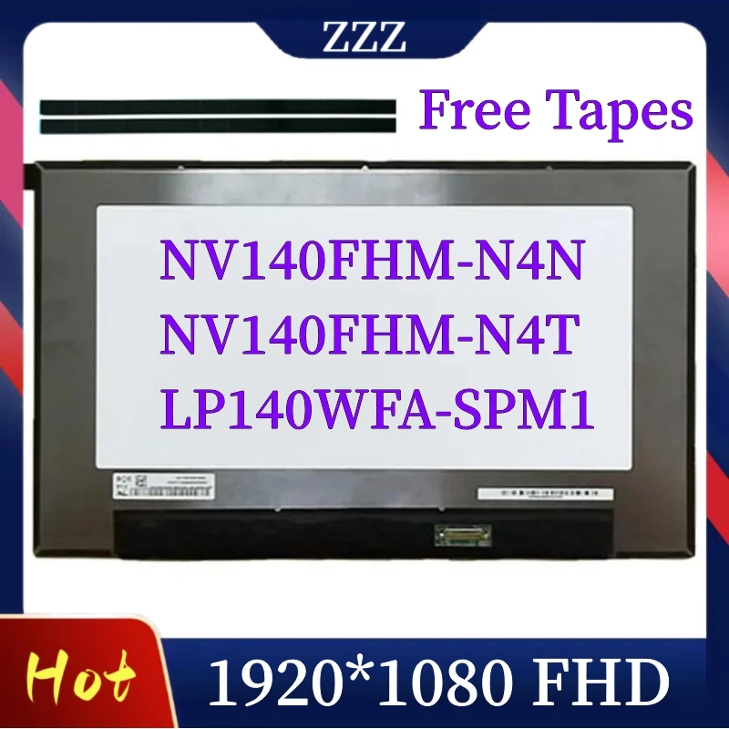 

LQ140M1JW62 NV140FHM-N6L N140HCA-E5B N140HCA-E5C 14,0 "матричный ЖК-экран для ноутбука EDP