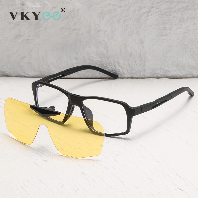 

VICKY Simple Fashionable Design Detachable 2-in-1 Clip Eyewear Sports Cycling Goggles Customizable Prescription Eyewear 8561