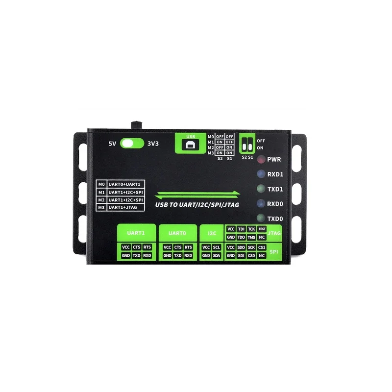 USB To UART/I2C/SPI/JTAG Converter, Support USB To 2-UART, USB To 1-UART+ 1-, Compatible Win7/8/8.1/10/11
