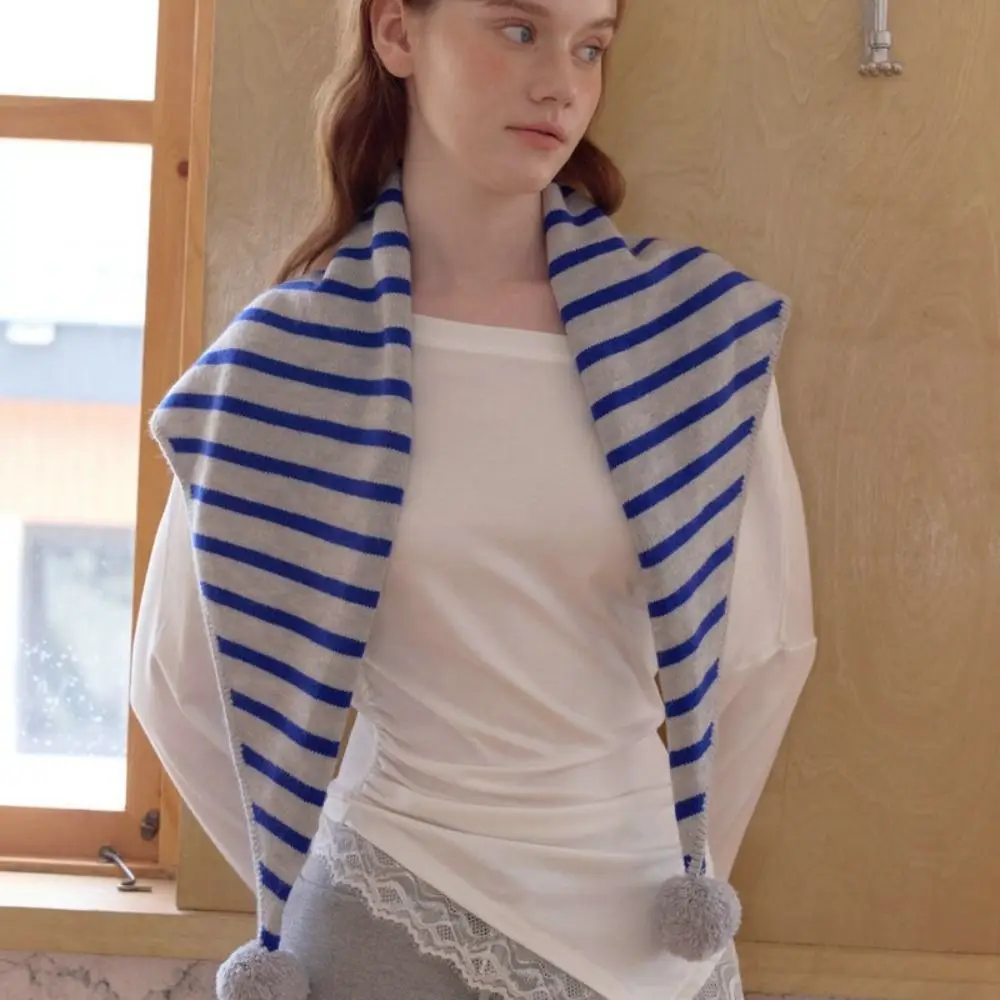 

Простая клетчатая треугольная вязаная шаль, утепленный теплый шерстяной шарф, длинные зимние кашемировые шарфы в корейском стиле, осень-зима