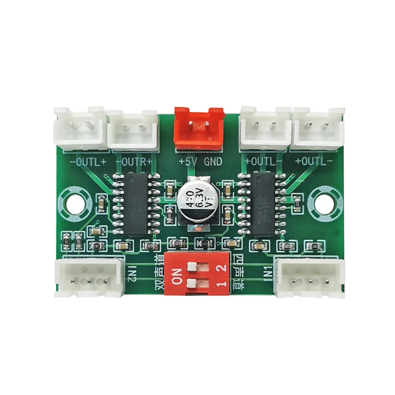 DC 5V PAM8403 Mini Digital Audio Amplifier Board 4 Channels 3W*4 Stereo Sound AMP with Cable For Speaker XH-A156