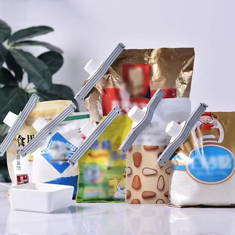 غطاء برغي مشبك للغلق بإحكام كيس توابل مسحوق الحليب كيس الملح مشبك للغلق بإحكام وجبة خفيفة حفظ الطعام كليب أداة اكسسوارات المطبخ