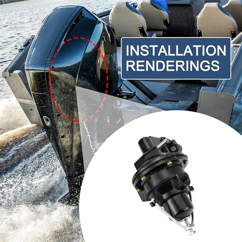 Bomba de combustible mecánica para Mercruiser Mercury Volvo Penta OMC reemplazar 18-7282 18-35437 9-35422 42725A3 861676T0