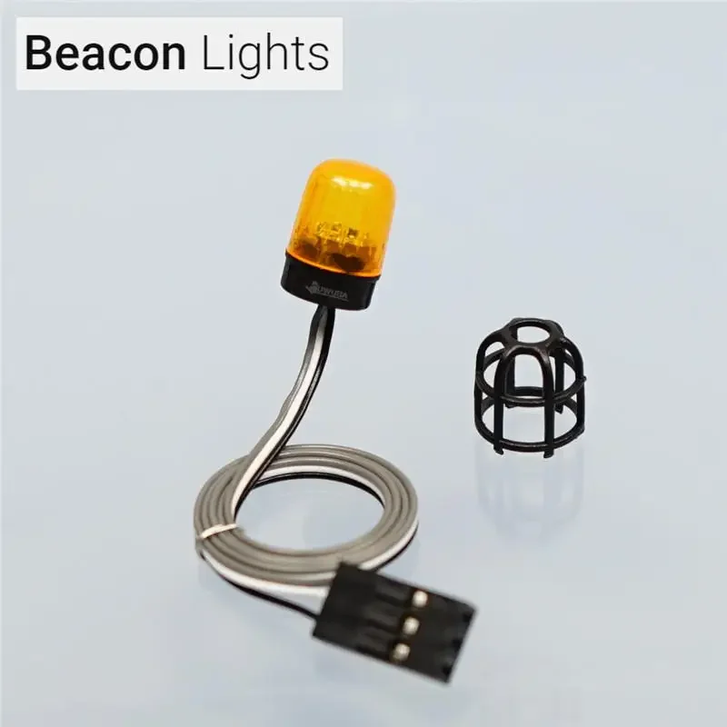 Plastic Excavator Light Degree Rotating Lamp for 1/14 Tamiya RC Truck Car Scania 770S BENZ VOLVO FH16 MAN