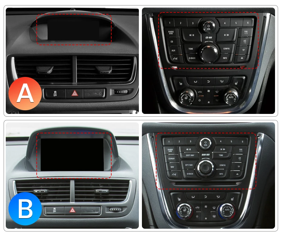 Junsun Kabelloses CarPlay Android Auto Autoradio für Opel Mokka 2012-2016 2 DIN Multimedia-Stereoanlage mit Eingebautem Kühlventilator GPS-Navigation SWC Bluetooth FM RDS DSP IPS-Bildschirm Auto-Intelligentes System 4G WiFi 8-Kern Plug&Play Haupteinheit – Detail 2