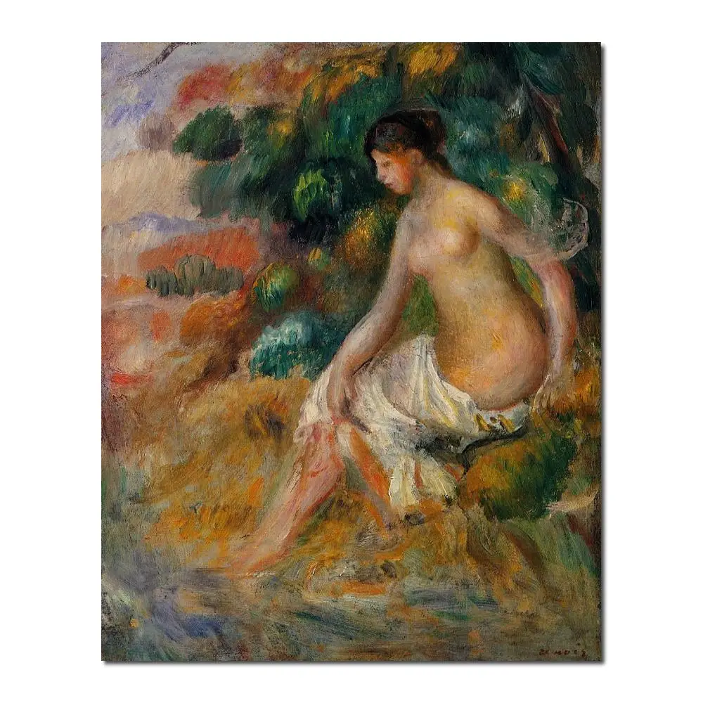 

sell paintings online Pierre Auguste Renoir reproduction of Nude in the Greenery High quality Hand-painted